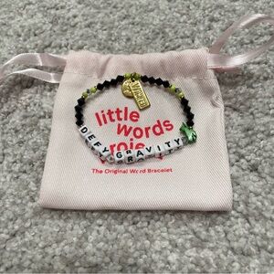 Little Words Project Wicked Custom “Defy Gravity” Bead Bracelet size XS